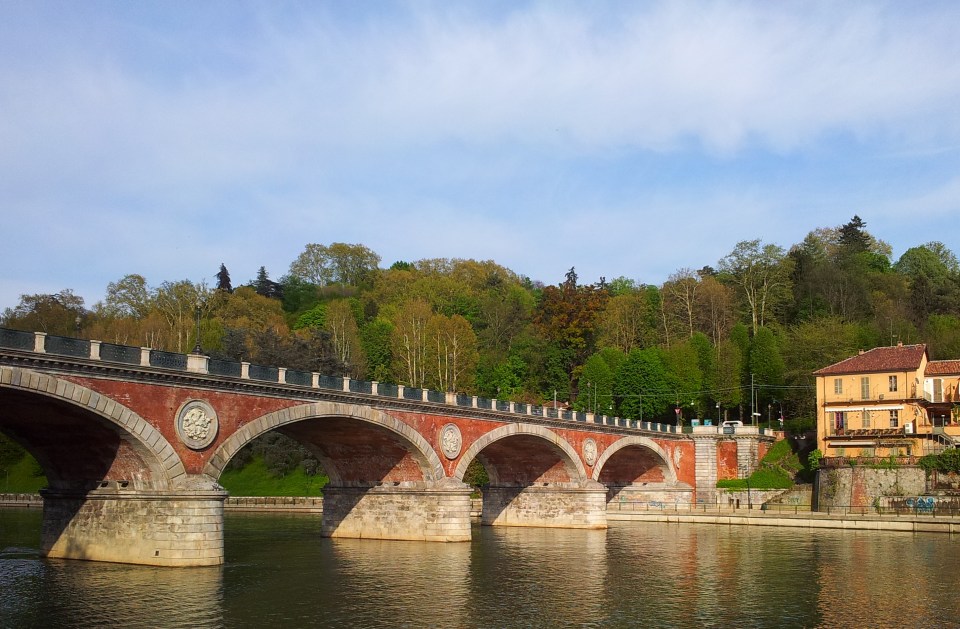 Bridge over the River Po, Turin, Italy