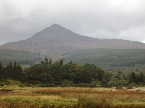 Goat Fell and lots of clouds