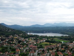 From the castle you can also see one of the two lakes of Avigliana.