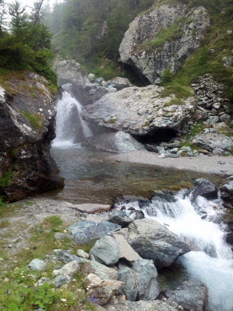 Waterfall near Conca del Pra