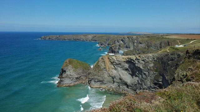 Cornish cliffs and the Atlantic Ocean