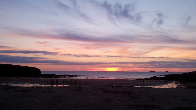 Sunset, Treyarnon Bay