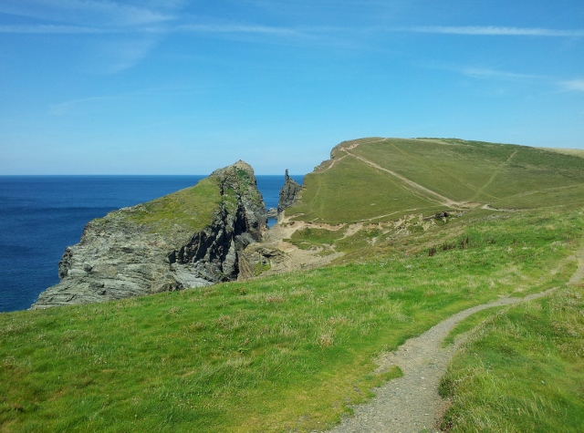 Paths and cliffs in Cornwall