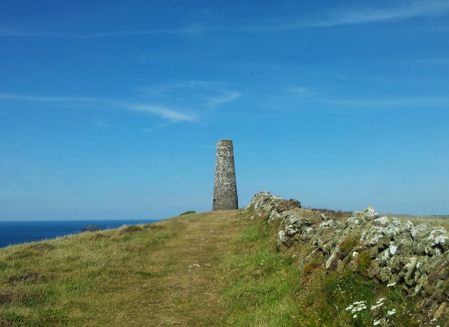 Day mark on the Cornish coast